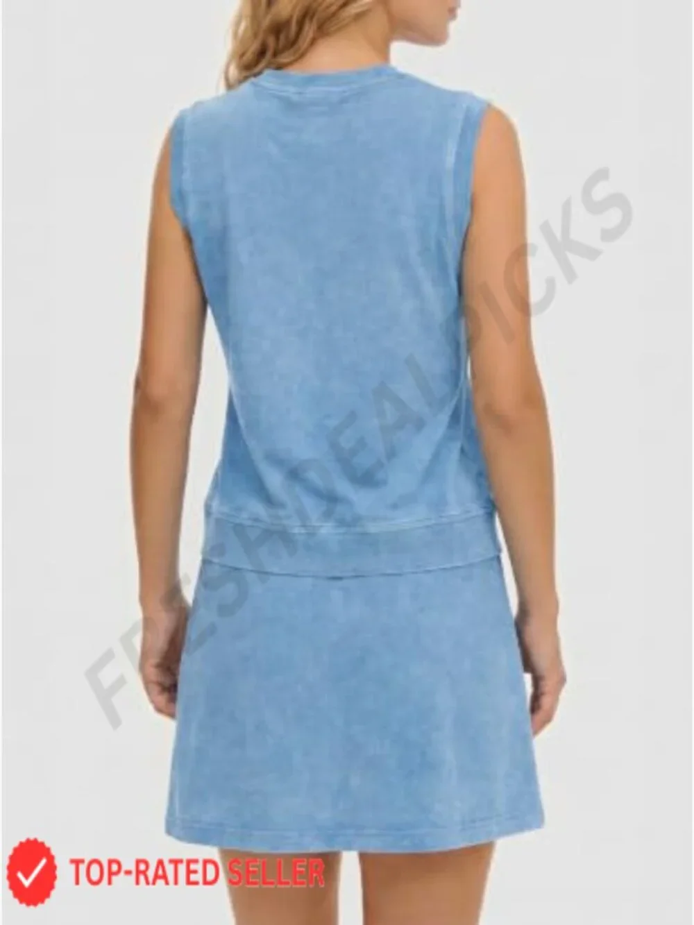 2 Piece Skirt Set Summer Tank Top Skorts Matching Lounge Outfits
